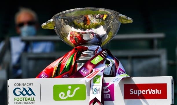 Dublin , Ireland - 25 July 2021; The Nestor Cup on the plinth before the Connacht GAA Senior Football Championship Final match between Galway and...