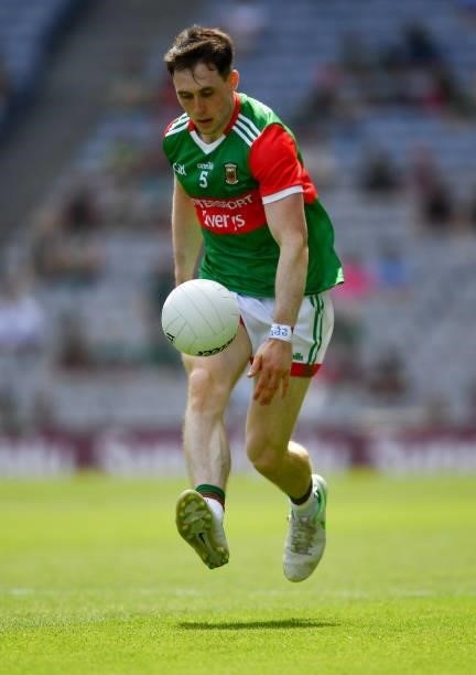 Dublin , Ireland - 25 July 2021; Paddy Durcan of Mayo during the Connacht GAA Senior Football Championship Final match between Galway and Mayo at...