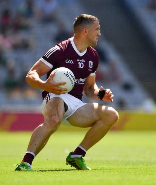 Dublin , Ireland - 25 July 2021; Damien Comer of Galway during the Connacht GAA Senior Football Championship Final match between Galway and Mayo at...
