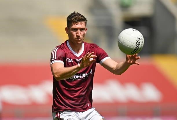 Dublin , Ireland - 25 July 2021; Johnny Heaney of Galway during the Connacht GAA Senior Football Championship Final match between Galway and Mayo at...