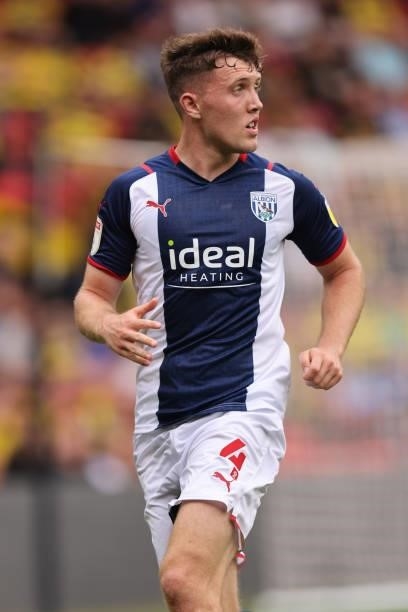 Dara OShea of West Bromwich Albion during the Pre-Season Friendly between Watford and West Bromwich Albion at Vicarage Road on July 24, 2021 in...