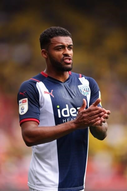 Darnell Furlong of West Bromwich Albion during the Pre-Season Friendly between Watford and West Bromwich Albion at Vicarage Road on July 24, 2021 in...