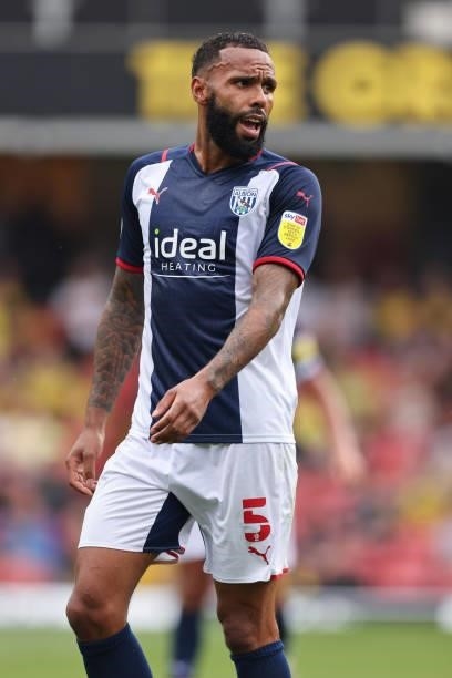 Kyle Bartley of West Bromwich Albion during the Pre-Season Friendly between Watford and West Bromwich Albion at Vicarage Road on July 24, 2021 in...