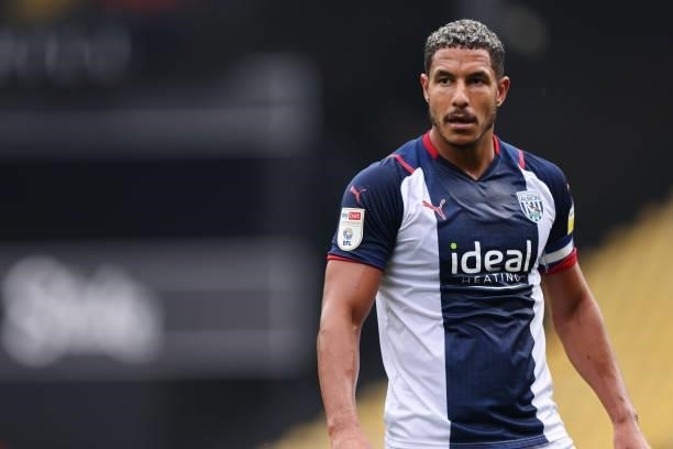 Jake Livermore of West Bromwich Albion during the Pre-Season Friendly between Watford and West Bromwich Albion at Vicarage Road on July 24, 2021 in...