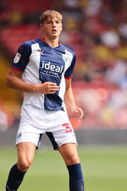 Caleb Taylor of West Bromwich Albion during the Pre-Season Friendly between Watford and West Bromwich Albion at Vicarage Road on July 24, 2021 in...