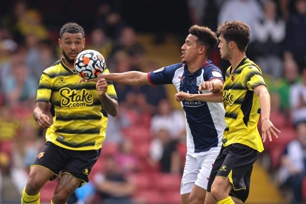 Callum Robinson of West Bromwich Albion during the Pre-Season Friendly between Watford and West Bromwich Albion at Vicarage Road on July 24, 2021 in...