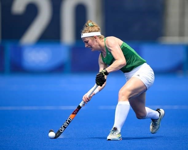 Tokyo , Japan - 26 July 2021; Hannah Matthews of Ireland during the women's pool A group stage match between Ireland and Netherlands at the Oi Hockey...