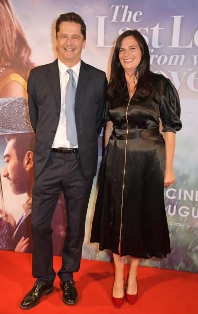 Pete Czernin and Jennifer Weiss attend the UK Premiere of "The Last Letter From Your Lover