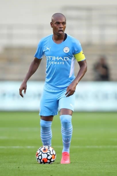 Fernandinho of Manchester City during the Pre Season Friendly between Manchester City and Preston North End at Manchester City Football Academy on...