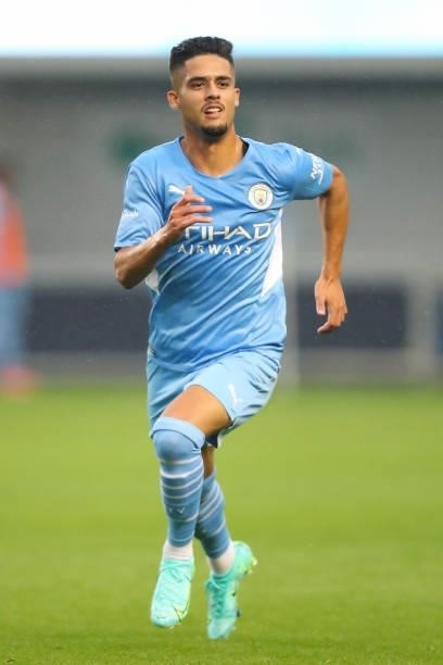 Yan Couto of Manchester City during the Pre Season Friendly between Manchester City and Preston North End at Manchester City Football Academy on July...