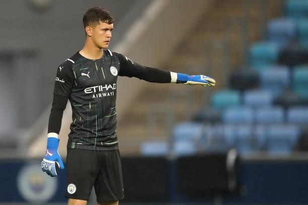Ciaran Slicker of Manchester City during the Pre Season Friendly between Manchester City and Preston North End at Manchester City Football Academy on...