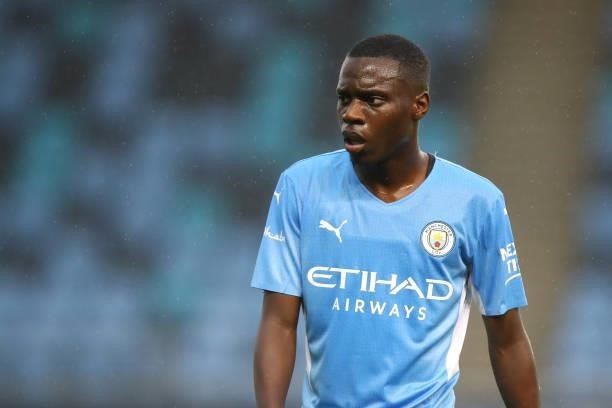 Claudio Gomes of Manchester City during the Pre Season Friendly between Manchester City and Preston North End at Manchester City Football Academy on...