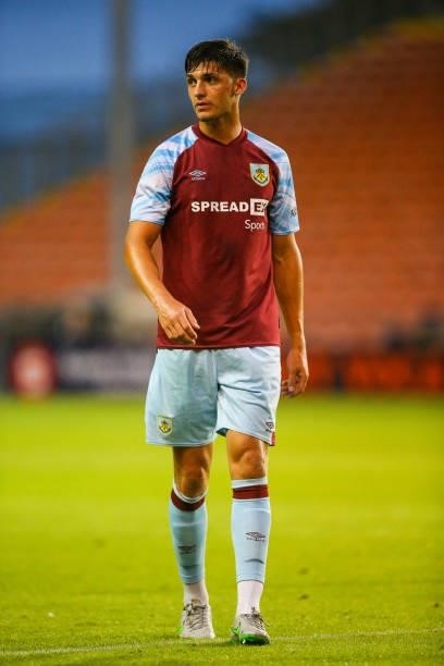 Burnley's Bobby Thomas during the Pre-Season Friendly match between Blackpool and Burnley at Bloomfield Road on July 27, 2021 in Blackpool, England.