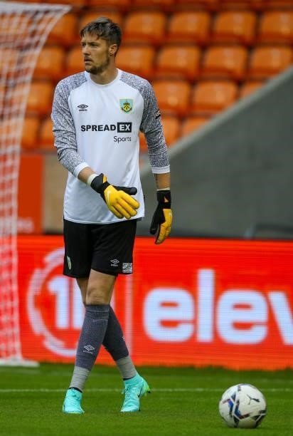 Burnley's Wayne Hennessy during the Pre-Season Friendly match between Blackpool and Burnley at Bloomfield Road on July 27, 2021 in Blackpool, England.