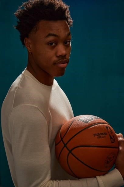 Draft Prospect Scottie Barnes poses for portraits during media availability and circuit as part of the 2021 NBA Draft on July 28, 2019 at the Westin...
