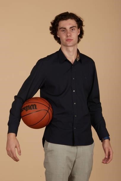 Draft Prospect, Josh Giddey poses for portraits during media availability and circuit as part of the 2021 NBA Draft on July 28, 2019 at the Westin...