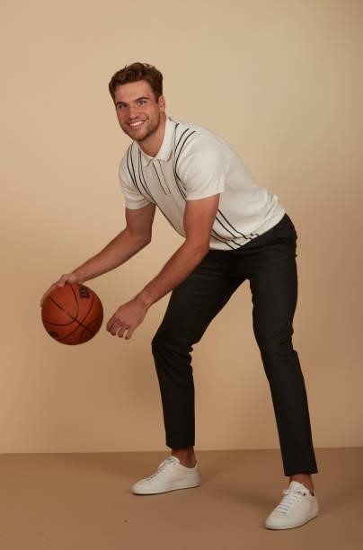 Draft prospect, Corey Kispert poses for portraits during media availability and circuit as part of the 2021 NBA Draft on July 28, 2019 at the Westin...
