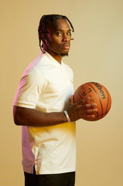 Draft Prospect, Davion Mitchell poses for portraits during media availability and circuit as part of the 2021 NBA Draft on July 28, 2019 at the...