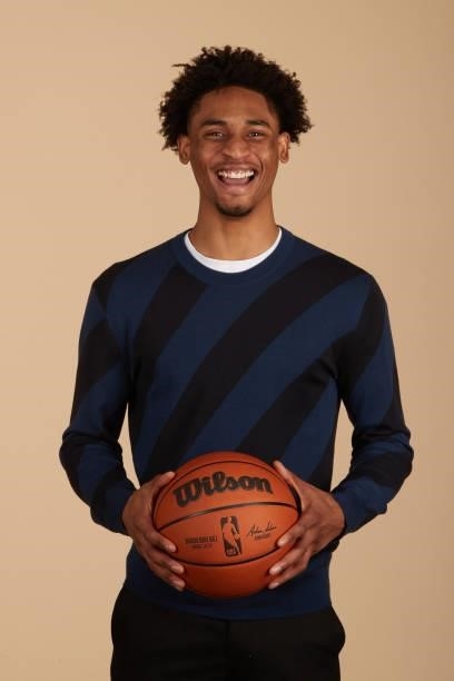 Draft Prospect, Keon Johnson poses for portraits during media availability and circuit as part of the 2021 NBA Draft on July 28, 2019 at the Westin...