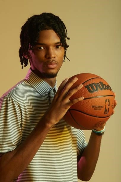 Draft Prospect, Ziaire Williams poses for portraits during media availability and circuit as part of the 2021 NBA Draft on July 28, 2019 at the...