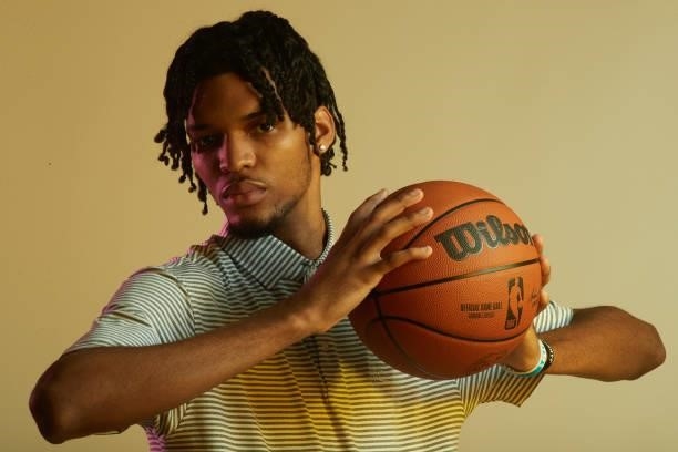 Draft Prospect, Ziaire Williams poses for portraits during media availability and circuit as part of the 2021 NBA Draft on July 28, 2019 at the...