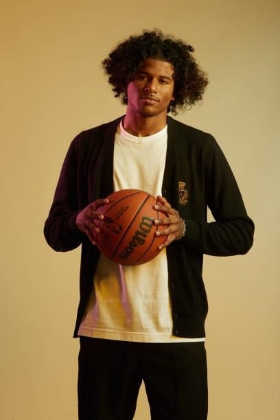 Draft Prospect, Jalen Green poses for portraits during media availability and circuit as part of the 2021 NBA Draft on July 28, 2019 at the Westin...