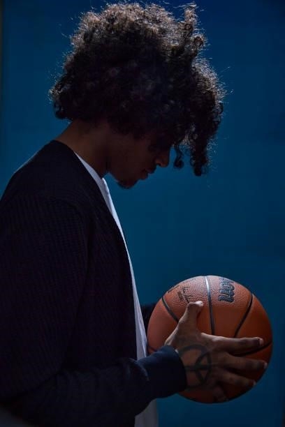 Draft Prospect, Jalen Green poses for portraits during media availability and circuit as part of the 2021 NBA Draft on July 28, 2019 at the Westin...