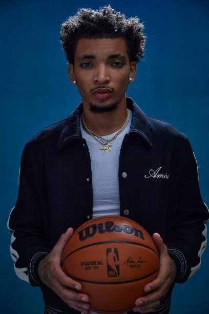 Draft Prospect, James Bouknight poses for portraits during media availability and circuit as part of the 2021 NBA Draft on July 28, 2019 at the...