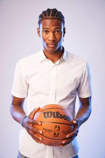 Draft Prospect, Kai Jones poses for portraits during media availability and circuit as part of the 2021 NBA Draft on July 28, 2019 at the Westin...