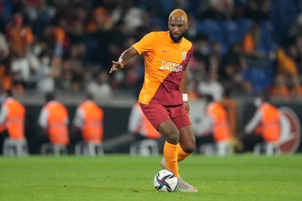 Ryan Babel of Galatasaray during the UEFA Champions League match between Galatasaray v PSV at the Turk Telekom Stadium on July 28, 2021 in Istanbul...