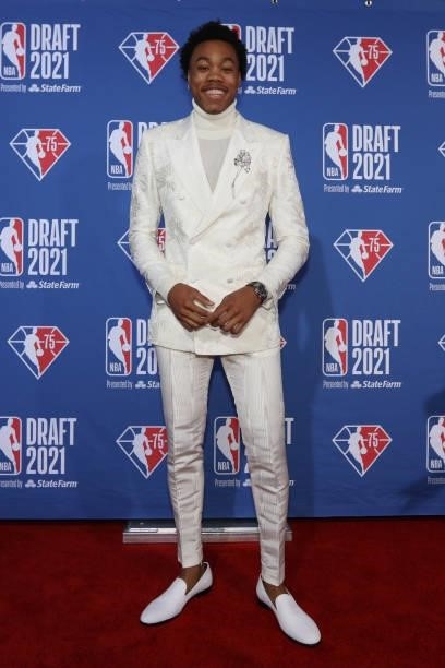 Scottie Barnes arrives to the 2021 NBA Draft on July 29, 2021 at the Barclays Center, New York. NOTE TO USER: User expressly acknowledges and agrees...