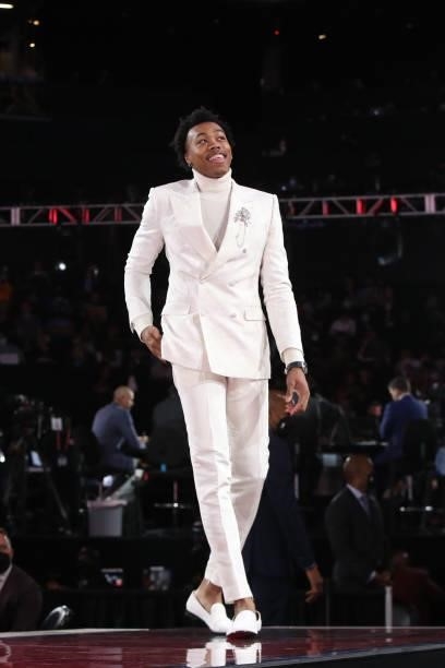 Scottie Barnes is selected fourth overall by Toronto Raptors during the 2021 NBA Draft on July 29, 2021 at the Barclays Center, New York. NOTE TO...