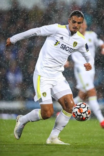 Pascal Struijk of Leeds United during the Pre-Season Friendly match between Blackburn Rovers and Leeds United at Ewood Park on July 28, 2021 in...