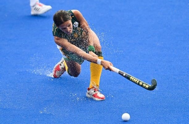 Tokyo , Japan - 30 July 2021; Robyn Johnson of South Africa during the women's pool A group stage match between South Africa and Germany at the Oi...