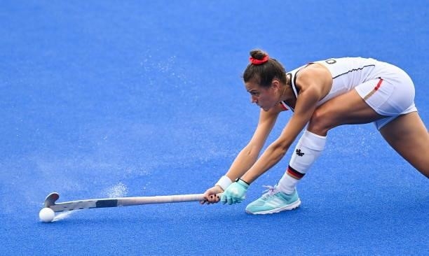 Tokyo , Japan - 30 July 2021; Selin Oruz of Germany during the women's pool A group stage match between South Africa and Germany at the Oi Hockey...
