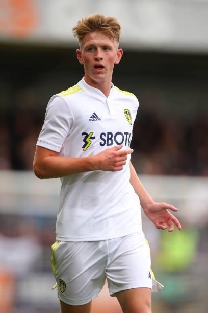Stuart McKinstry of Fleetwood Town during the Pre-Season Friendly match between Fleetwood Town and Leeds United at Highbury Stadium on July 30, 2021...