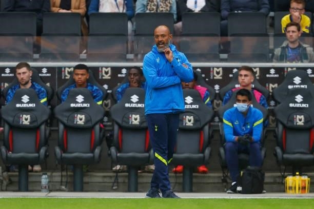 Nuno Espirito Santo the head coach / manager of Tottenham Hotspur during the Pre-Season Friendly match between Milton Keynes Dons and Tottenham...
