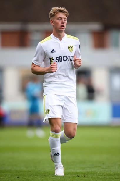 Stuart McKinstry of Fleetwood Town during the Pre-Season Friendly match between Fleetwood Town and Leeds United at Highbury Stadium on July 30, 2021...