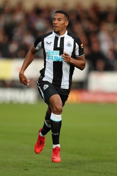 Isaac Hayden of Newcastle United during the pre season friendly between Burton Albion and Newcastle United at Pirelli Stadium on July 30, 2021 in...