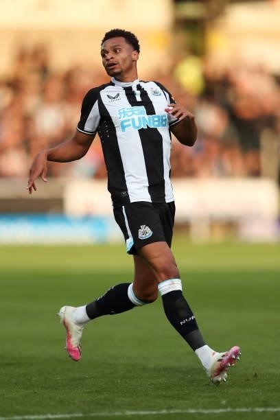 Isaac Hayden of Newcastle United during the pre season friendly between Burton Albion and Newcastle United at Pirelli Stadium on July 30, 2021 in...