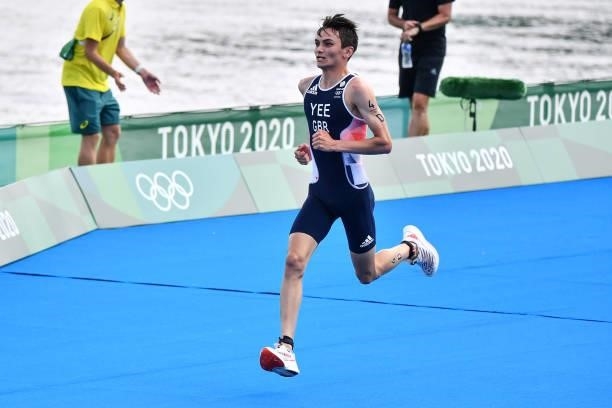 Alex YEE of Great Britain during the Triathlon Mixed Relay at Odaiba Marine Park on July 31, 2021 in Tokyo, Japan.