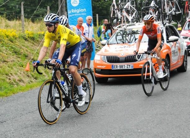 Alvaro Jose Hodeg Chagui of Deceuninck - Quick Step at col de Portes during the Stage 2 of Tour de l'Ain from Lagnieu to Saint-Vulbas on July 30,...