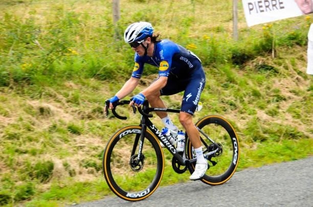 Shane Arshbold of Deceuninck - Quick Step at col de Portes during the Stage 2 of Tour de l'Ain from Lagnieu to Saint-Vulbas on July 30, 2021 in...
