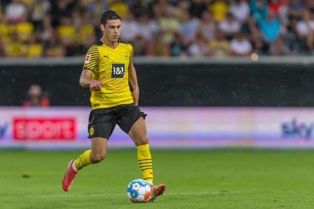 Giovanni Reyna of Borussia Dortmund controls the Ball during the Preseason Friendly Match between Borussia Dortmund and FC Bologna at CASHPOINT Arena...