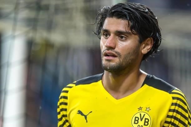 Mahmoud Dahoud of Borussia Dortmund Looks on during the Preseason Friendly Match between Borussia Dortmund and FC Bologna at CASHPOINT Arena on July...