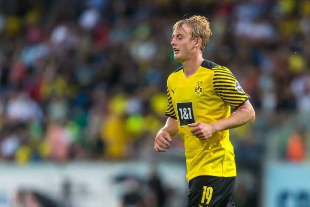 Julian Brandt of Borussia Dortmund Looks on during the Preseason Friendly Match between Borussia Dortmund and FC Bologna at CASHPOINT Arena on July...