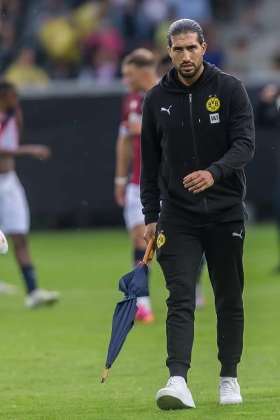 Emre Can of Borussia Dortmund Looks on after the Preseason Friendly Match between Borussia Dortmund and FC Bologna at CASHPOINT Arena on July 30,...