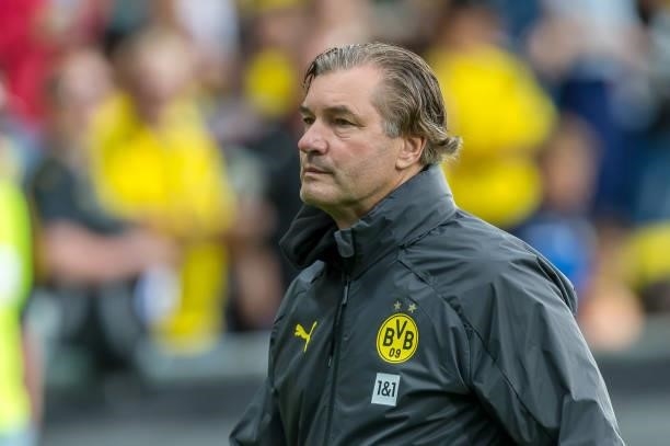 Sporting director Michael Zorc of Borussia Dortmund Looks on after the Preseason Friendly Match between Borussia Dortmund and FC Bologna at CASHPOINT...