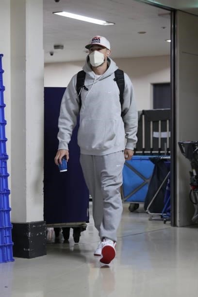 Devin Booker of the USA Men's National Team departs for the game against Czech Republic Men's National Team of the USA Men's National Team departs...