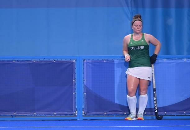 Tokyo , Japan - 31 July 2021; Shirley McCay of Ireland after her side's women's pool A group stage match against Great Britain at the Oi Hockey...